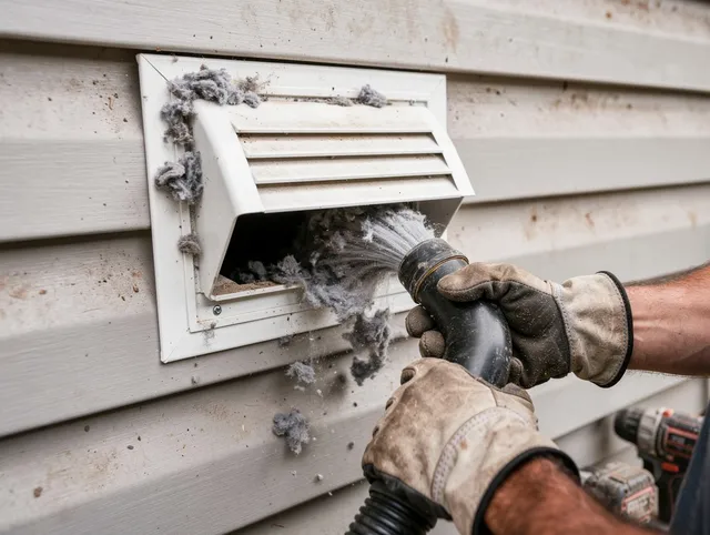 Professional dryer vent cleaning by St. Simons Dryer Vent Cleaning in St. Simons