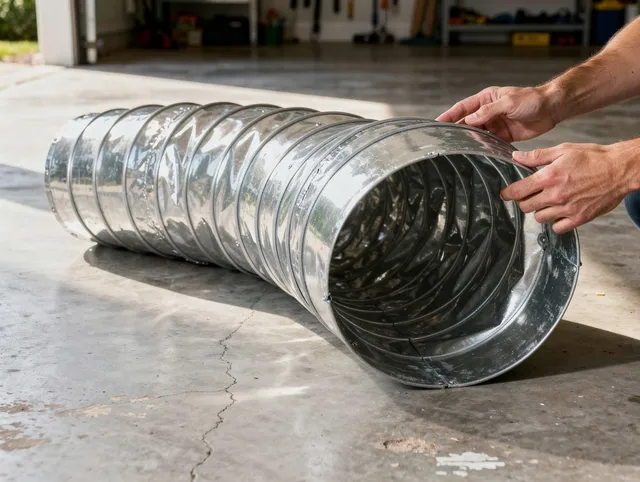 St. Simons Dryer Vent Cleaning specialist using advanced equipment for thorough duct cleaning in St. Simons