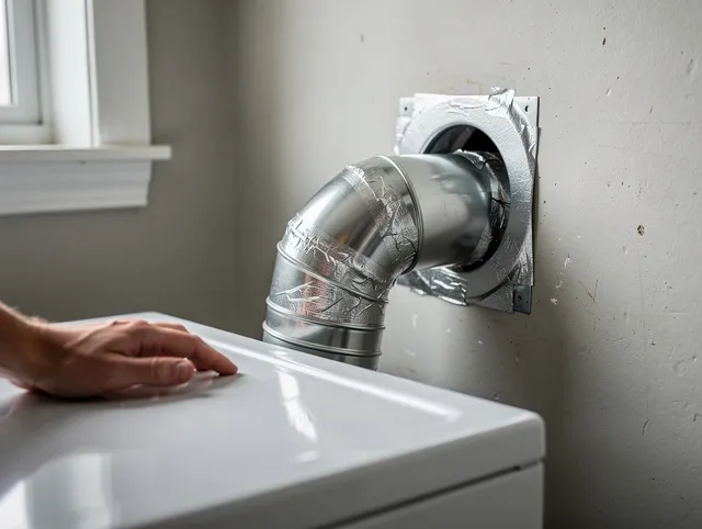 St. Simons Dryer Vent Cleaning expert performing professional dryer vent repair and installation in St. Simons